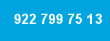 922 799 75 13
